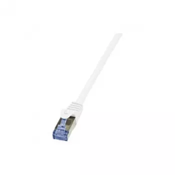 LogiLink PrimeLine Cat.6A/7 S/FTP PIMF patchkabel, 600 MHz, 1,5 m, hvid