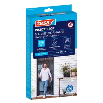 tesa Insect Stop Magnetfliegengitter-Tür antracitgrå 1,2 x 2,4 m