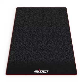 Nitro Concepts gulvmåtte til sim-racing-rigs, 150 x 75 cm, skridsikker, sort