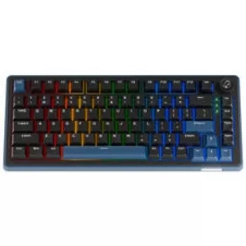 Ducky OK-M 75 mekanisk gaming-tastatur, 75%-layout, hot-swappable, RGB, ANSI, KTT Wine Red switches