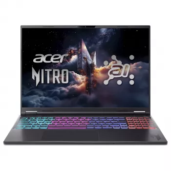 Acer Nitro 16S AI AN16S-61-R2M9 gaming-laptop, 16 inch WQXGA IPS 180Hz, AMD Ryzen AI 9 365, 16GB DDR5, 1TB SSD, GeForce RTX 5070 8GB, Windows 11 Home, tysk QWERTZ-tastatur
