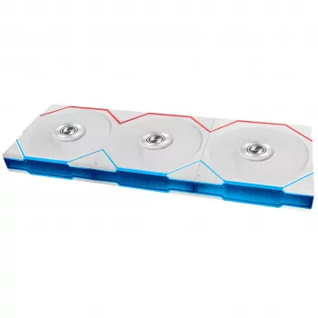 Lian Li UNI FAN TL FLEX Wireless ARGB Reverse Blade 120 mm ventilator 3-pak med controller - hvid