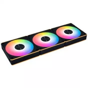 Lian Li UNI FAN CL FLEX Wireless ARGB Reverse Blade 120mm PWM blæser 3-pak med controller, sort