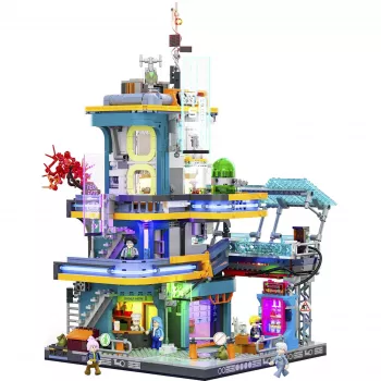 LUMIBRICKS Cyberpunk Neoncity - Apartment 1000-brik puslespil