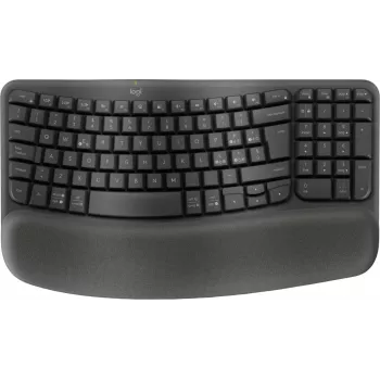 Logitech Ergo Series Wave Keys for Business trådløst ergonomisk tastatur, italiensk layout, Graphite