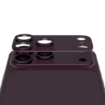 PanzerGlass Fender kamerabeskyttelse til iPhone 18 Pro Max - mørk kirsebær