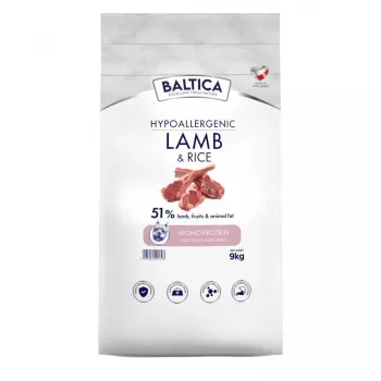 BALTICA Nutraceutic Adult lam & ris Small Breed Mono tørfoder til hunde 9 kg