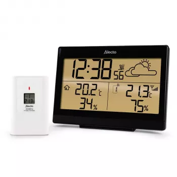 Alecto WS-2300 trådløs vejrstation med multisensor, sort