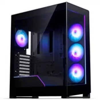 Phanteks NV5X mid-tower PC-kabinet, E-ATX, hærdet glas, ARGB, sort