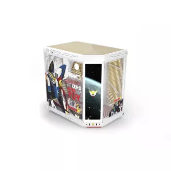 HYTE Y70 Touch Infinite Gundam Wing Edition mid-tower-kabinet, dobbelt hærdet glas, 4K-touchskærm, hvid