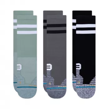 Stance Franchise Crew løbesokker 3-pak – flerfarvet, størrelse L