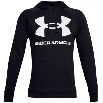 Under Armour Herre Rival Fleece Big Logo HD Sweatshirt sort 1357093 001