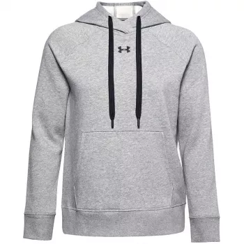 Under Armour Dame Rival Fleece Hoodie Mod grå/hvid