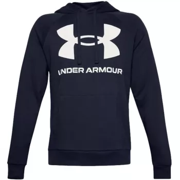 Under Armour Herre Rival Fleece Big Logo HD Hoodie Marineblå 1357093 410