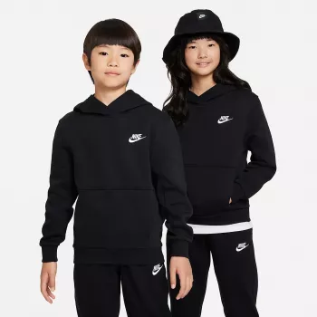 Nike Sportswear Club Fleece Full-Zip Hoodie til Børn sort FD3000 010 M