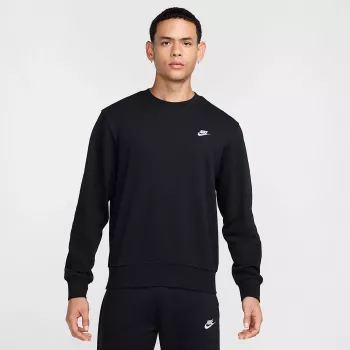 Nike Club FT Herre Sweatshirt sort FN3888 010 Størrelse S