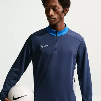 Nike Herre Dri-FIT Academy 25 Drill Top Navy blå FZ9767 410 Størrelse L