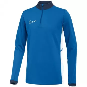 Nike Dri-FIT Academy 25 Drill Top børn trainingsoverdel med kvart-lynlås i blå
