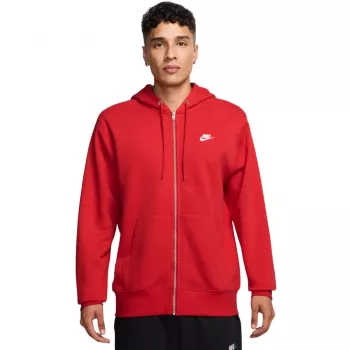 Nike Club BB Full-Zip Hoodie herre University Red FN3861 657 størrelse L