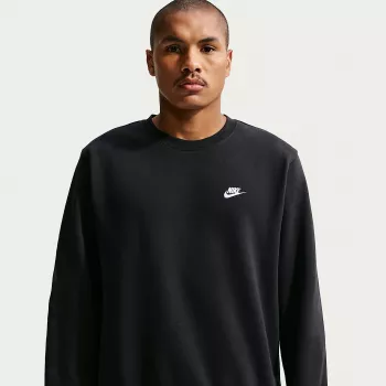 Nike Club Fleece herre hættetrøje sort S
