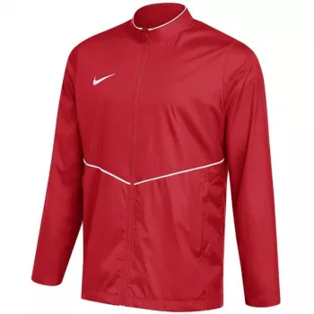 Nike Park 26 Rain herre fodboldjakke rød XL - vandafvisende, med hætte, gennemgående lynlås