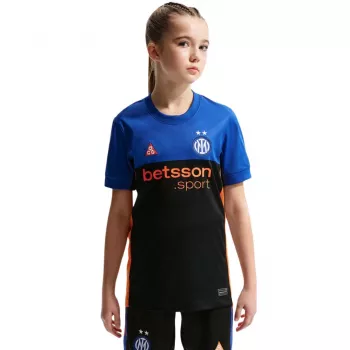 Nike Inter Mailand 2025/2026 Stadion særlig udgave børne-fodboldtrøje - sort/blå (størrelse M)