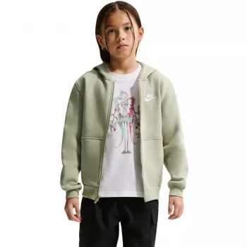 Nike Sportswear Club Fleece børnesweatshirt lysegrøn FD3004-304 M