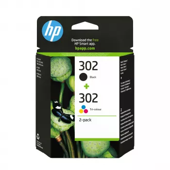 HP 302 2-pak sort/trefarvet originale blækpatroner