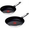 Tefal Emotion rustfrit stål-pandesæt, 2 dele, 24/28 cm
