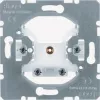 Hager WDF4400 Cable Outlet with Strain Relief, Module Insert, Flush-Mounted, Polar White