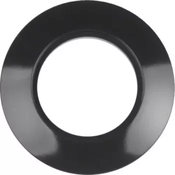 Hager WTD3100BG 1-fach dækramme, serie 1930, blank sort