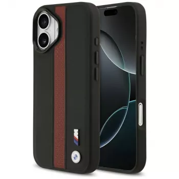 BMW M Perforated Stripe Logo MagSafe-cover til iPhone 17 – rød