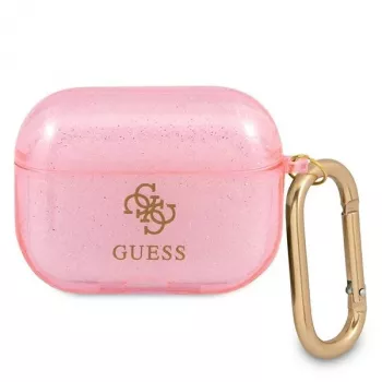 Guess GUAPUCG4GP AirPods Pro-cover pink Glitter-kollektion