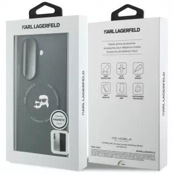 Karl Lagerfeld Karl & Choupette Pins MagSafe-cover til Samsung Galaxy Z Fold 8 Ultra – sort