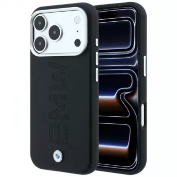 BMW Sign Centered Deboss MagSafe-cover til iPhone 18 Pro Max / 17 Pro Max – sort