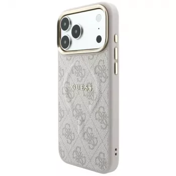 GUESS Embossed 4G Classic MagSafe-cover til iPhone 17 Pro Max / 18 Pro Max - Pink