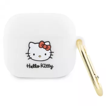 Hello Kitty HKA33DKHSH AirPods 3-cover hvid Silikone 3D Kitty-hoved