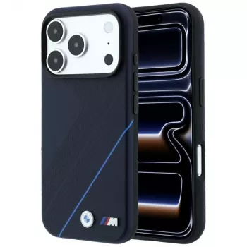 BMW M Tire Track Blue Line MagSafe-cover til iPhone 18 Pro Max / 17 Pro Max - Navy Blue