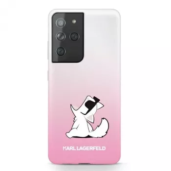 Karl Lagerfeld KLHCS21LCFNRCPI S21 Ultra Hardcase Pink Choupette Fun