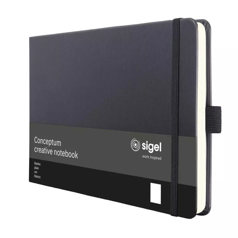 SIGEL CO201 notesbog A5 blank sort 66 ark