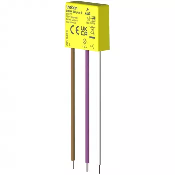 THEBEN THE DIMAX 540 plus B universel indbygningsdimmer til glødelamper, halogen- og LED-lamper, 400 W, trykstyring, hvid