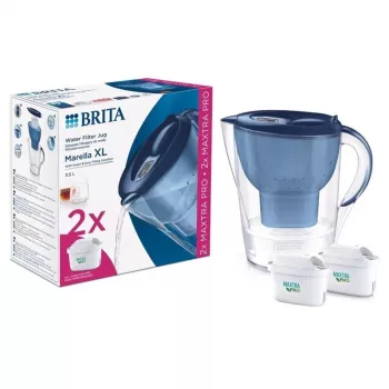 BRITA MARELLA XL filterkande med 2 MAXTRA+ filtre, 3,5 l samlet kapacitet, hvid