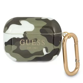 GUESS GUAPUCAMA AirPods Pro-etui grøn/khaki Camo-kollektion