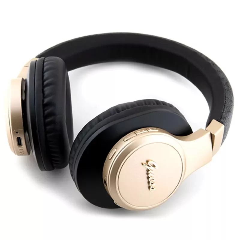 GUESS GUBH604GEMK Bluetooth over-ear-hovedtelefoner sort 4G Script