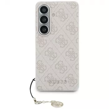 GUESS 4G Classic Logo Charm MagSafe Case for Samsung Galaxy S26 - Pink