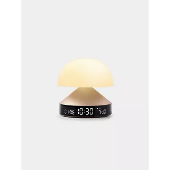 Lexon Mina Sunrise Alarm Clock with Wake-Up Light, Gold