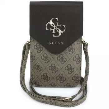 GUESS Graines 4G & Classic Logos Mobiltaske brun