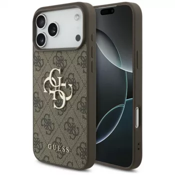 GUESS 4G Big Logo cover til iPhone 17 Pro Max / 18 Pro Max - brun