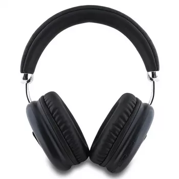 GUESS Bluetooth 5.3 Over-Ear-hovedtelefoner med metallisk trekantlogo - sort