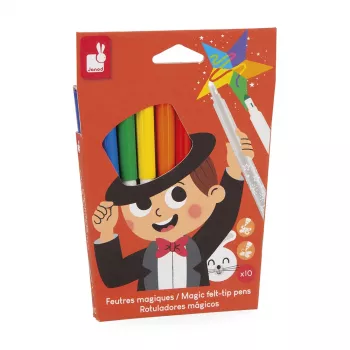 Janod Magic Farveskiftende Filtpenne, 10 farver